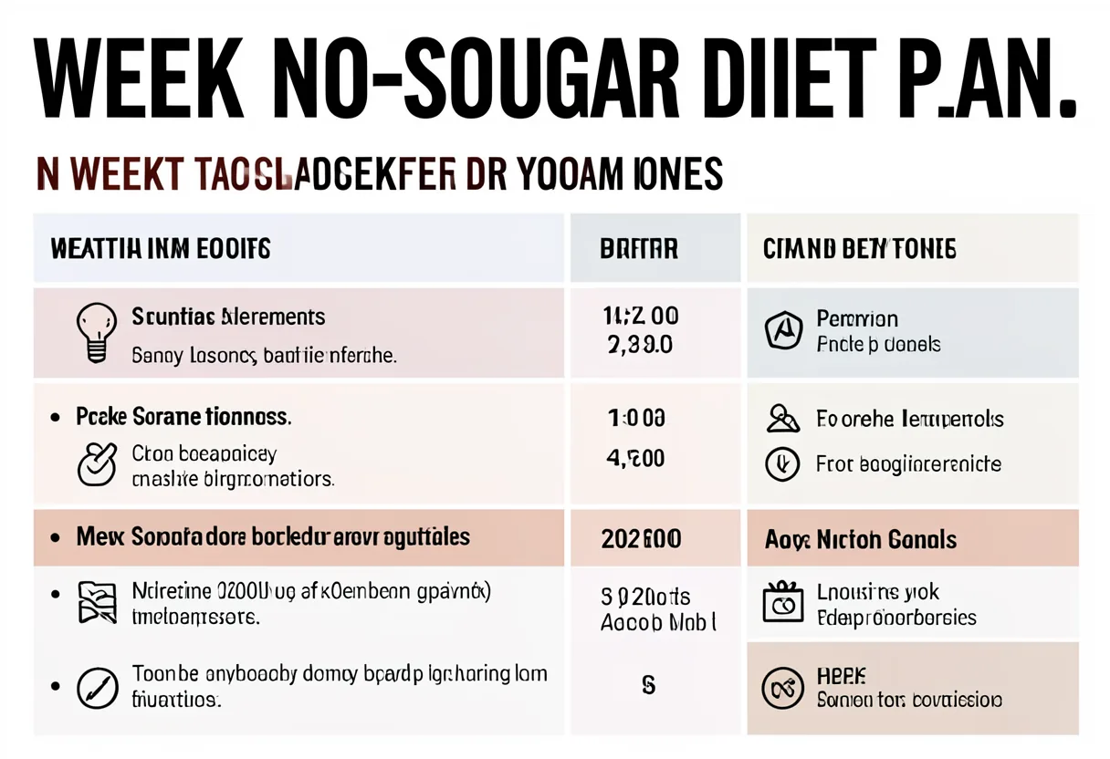 1 week no-sugar diet plan