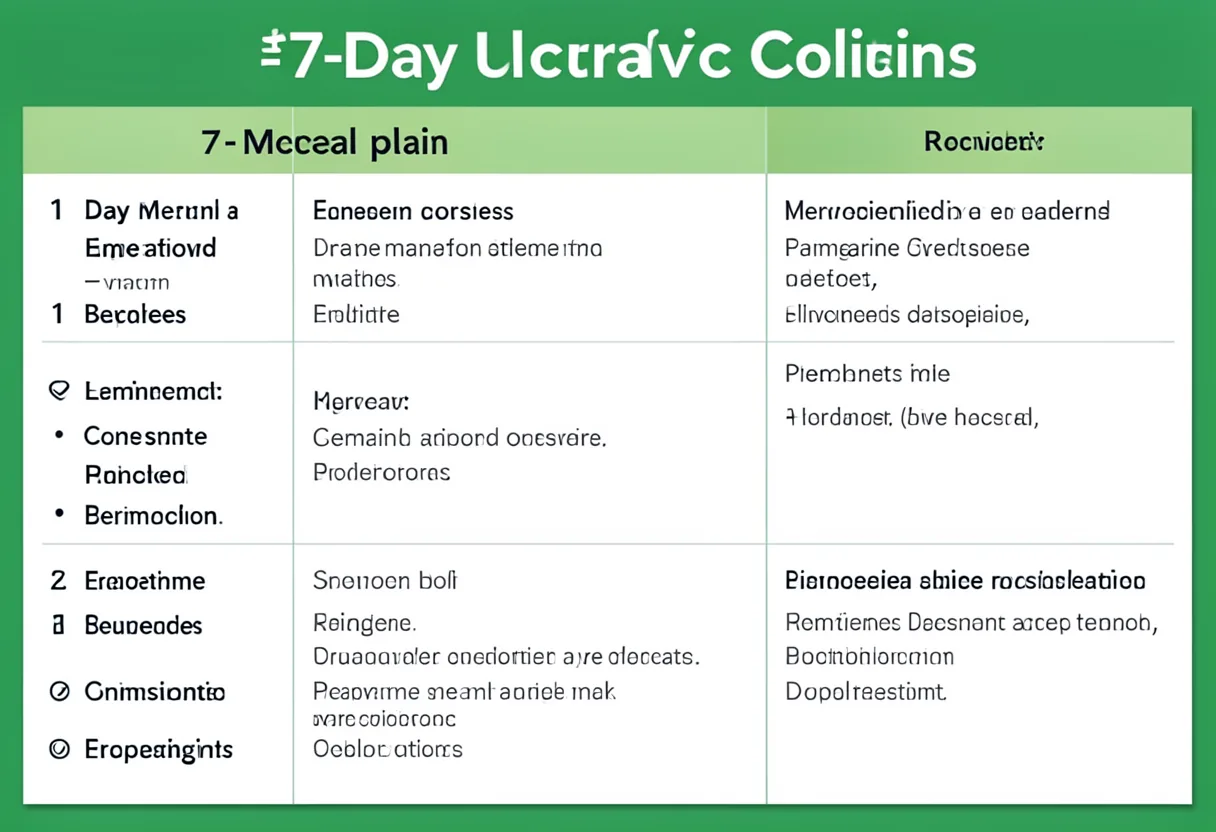 7-day meal plan for ulcerative colitis