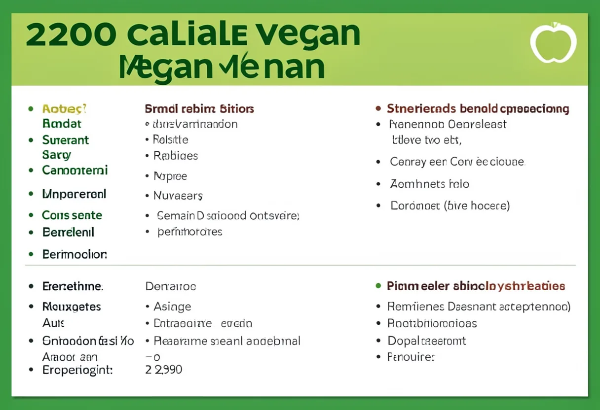 1200 calorie vegan meal plan